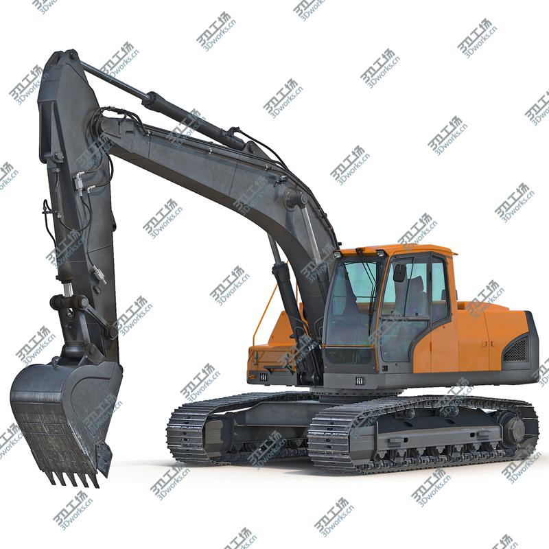 images/goods_img/2021040165/Tracked Excavator Generic 3D Model/2.jpg